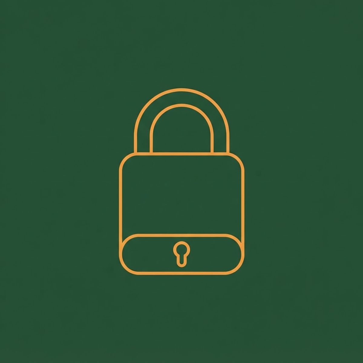 Cadenas de sécurité symbole de confidentialité